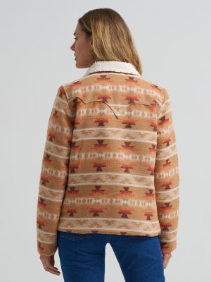 Women's Wrangler Sherpa Lined Jacquard Print Jacket