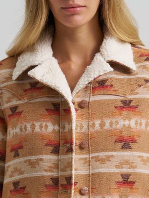 Women's Wrangler Sherpa Lined Jacquard Print Jacket