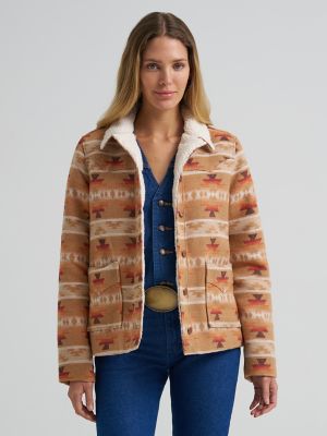 Women's Wrangler Sherpa Lined Jacquard Print Jacket