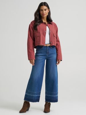 Women's Western Cropped Utility Jacket