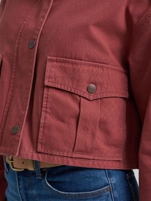 Women's Western Cropped Utility Jacket