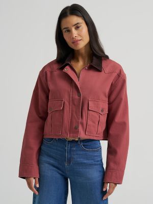 Women's Western Cropped Utility Jacket