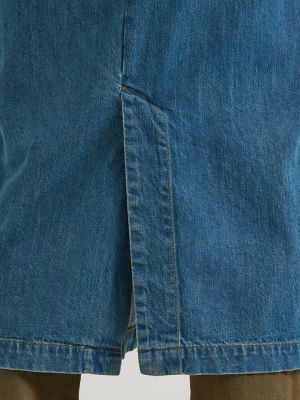 Lainey Wilson x Wrangler Trench Coat in Denim