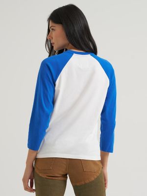Lainey Wilson x Wrangler Country Baseball Tee in White