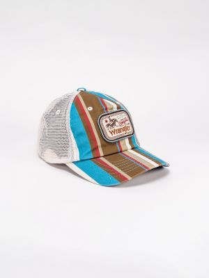 Washed Stripe Trucker Hat
