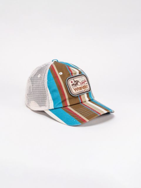 Женские головные уборы Wrangler Washed Stripe Trucker Hat