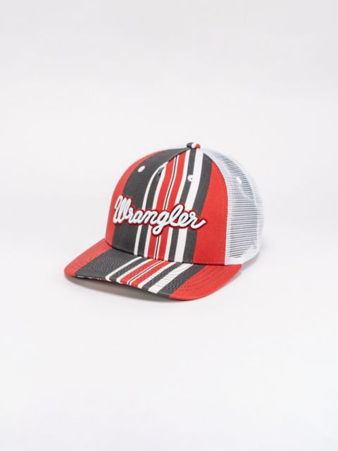 Женские головные уборы Wrangler Stripe Logo Trucker Hat