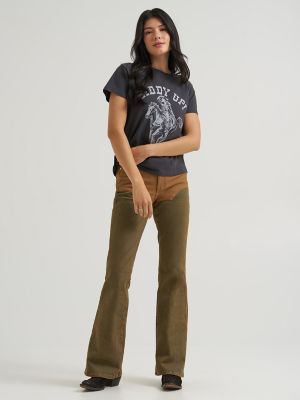 Lainey Wilson x Wrangler Retro Reg Giddy Up Tee in Black