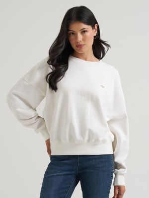 Lainey Wilson x Wrangler Neon Rainbow Sweatshirt in White