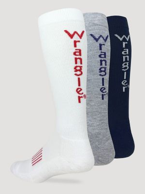 Men's Wrangler Americana Boot Socks (3-Pack) from Wrangler - $14.95