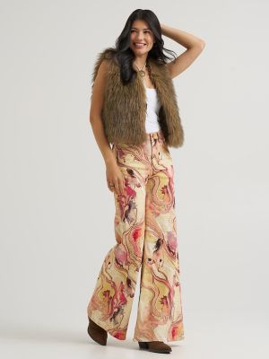 Wrangler x Lainey Wilson Horse Cheeky Wide Leg Jean in Marbled