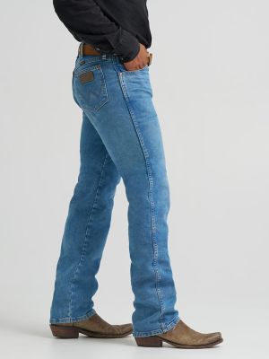 Wrangler&reg; Cowboy Cut&reg; Original Fit Vintage Wash Jean in Mid Blue