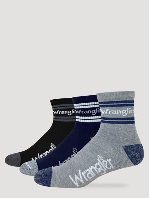 Носки для мужчин, укороченные, в полоску, 3 шт. — Wrangler