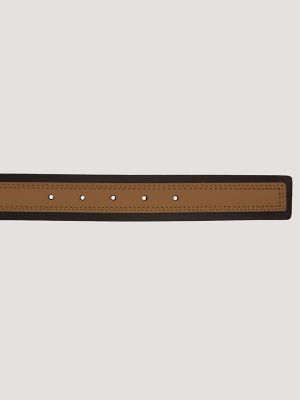 Men's Contrast Leather Belt