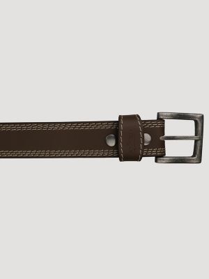 Men's Contrast Triple Stitch Belt