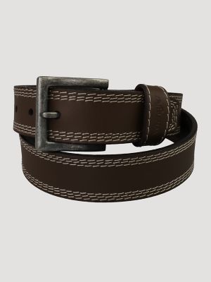 Men's Contrast Triple Stitch Belt