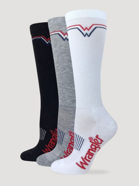Мужские ботинки Wrangler Women's Americana "W" Boot Socks (3-Pack)
