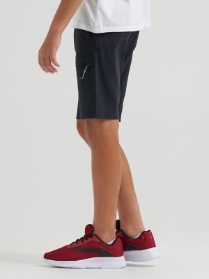 Boy's Outdoor Tech Cargo Short in Jet Black
