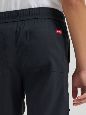 Boy's Outdoor Tech Cargo Short in Jet Black