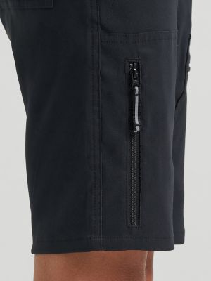 Boy's Outdoor Tech Cargo Short in Jet Black