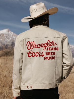 Wrangler x Coors Embroidery Jacket:Ecru:L main view