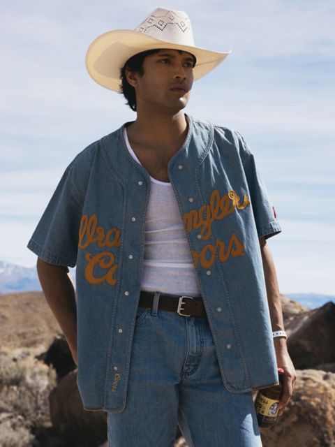 Женская бейсбольная джерси Wrangler x Coors