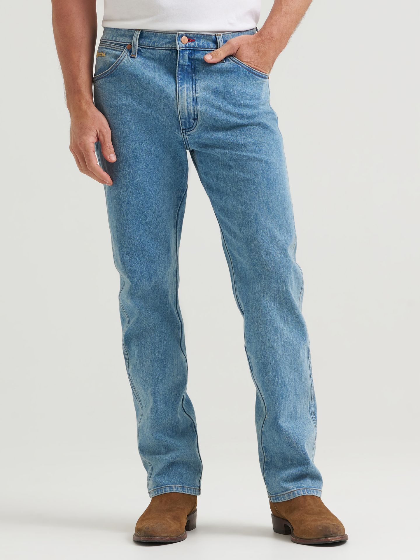 Мужские джинсы Wrangler x Coors 13MWZ Cowboy Cut, цвет: Варёный — фото 5