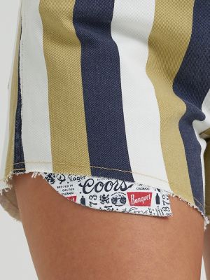 Wrangler x Coors Women's Stripe Reworked Short