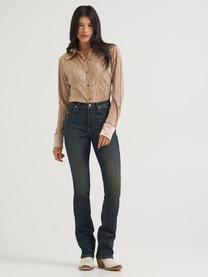 Lainey Wilson x Wrangler Studded Boot Huggers in Dark Denim