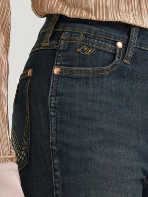 Lainey Wilson x Wrangler Studded Boot Huggers in Dark Denim