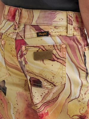 Girl's Wrangler x Lainey Wilson Horse Wide Leg Jean in Marbled