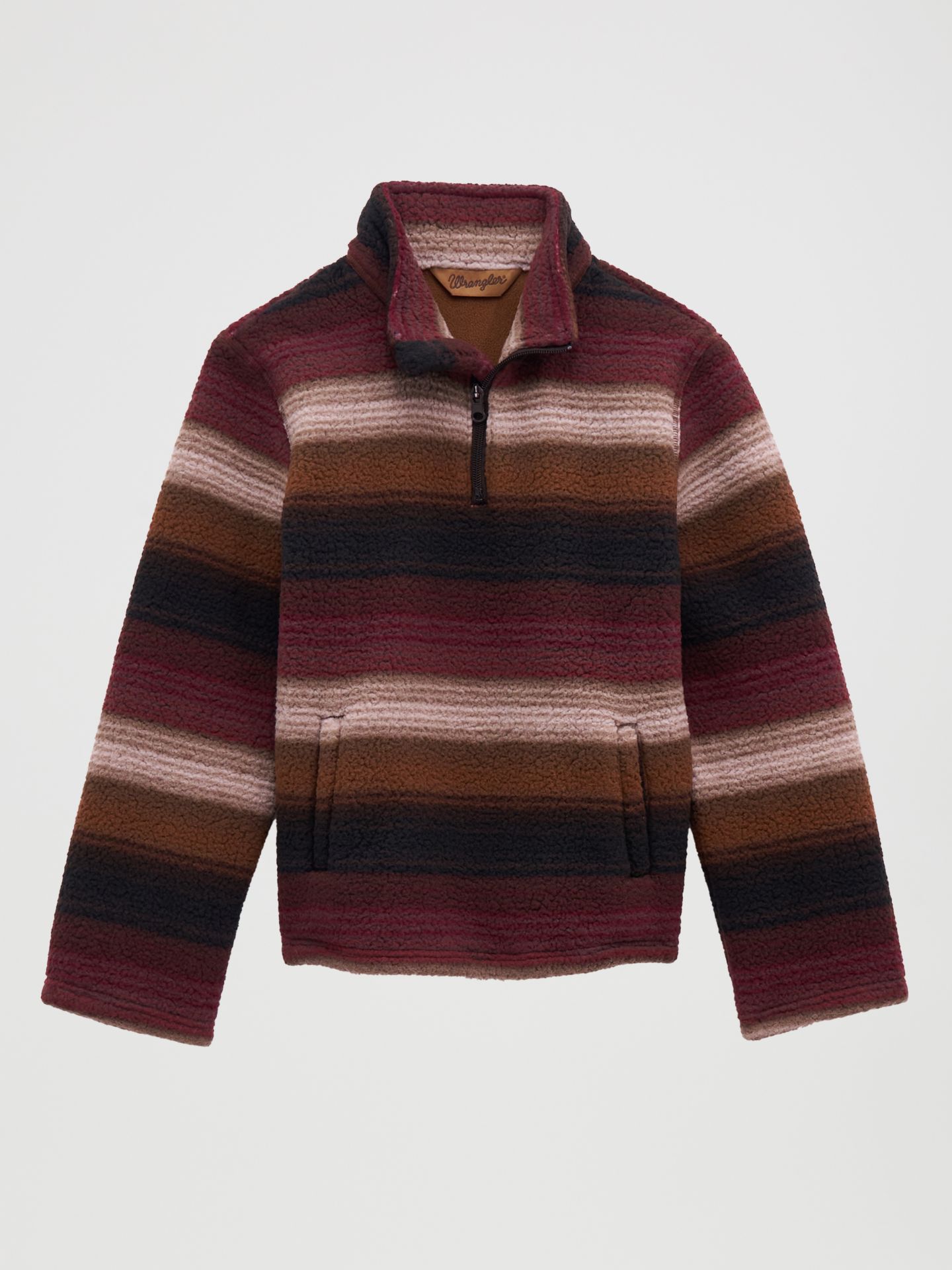 Свитер Wrangler Hay Away Quarter-Zip Sherpa Pullover для мальчиков, цвет: Aztec Port — фото 2