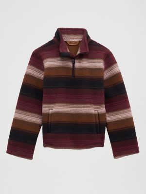 Boy's Hay Away Quarter-Zip Sherpa Pullover