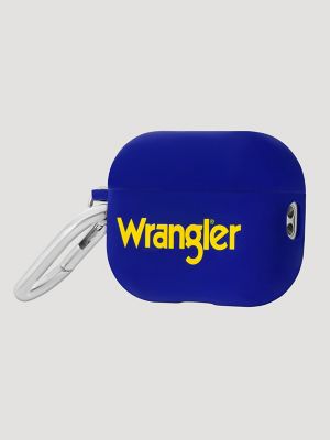 Earbuds Case with Carabiner in Blue/Yellow