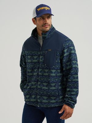 Men's Hay Away Sherpa Zip Front Ripstop Yoke Jacket