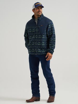 Men's Hay Away Sherpa Zip Front Ripstop Yoke Jacket