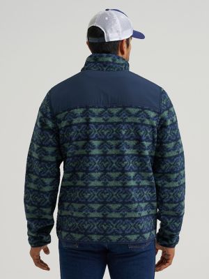 Men's Hay Away Sherpa Zip Front Ripstop Yoke Jacket