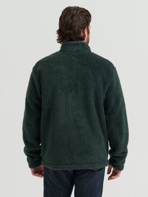 Men's Hay Away Sherpa Quarter Snap Pullover in Dark Spruce