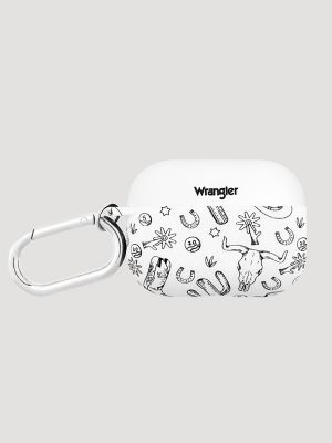 Earbuds Case with Carabiner in White