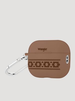 Earbuds Case with Carabiner in Coffee Brown