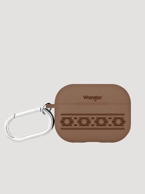 Earbuds Case with Carabiner in Coffee Brown