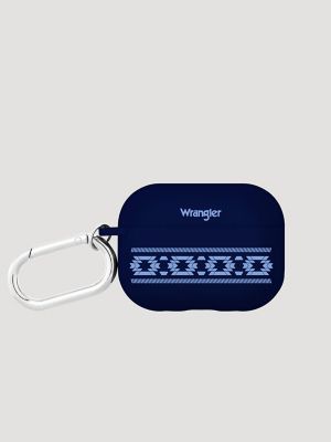 Earbuds Case with Carabiner in Dark Blue Multi