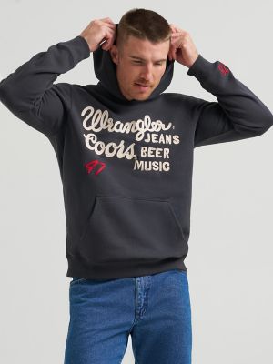Wrangler x Coors Logo Hoodie:Washed Black:XL alternative view