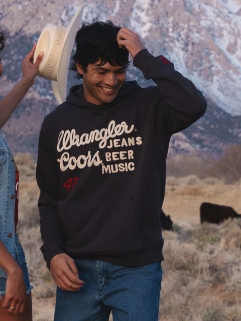 Мужские худи Wrangler x Coors Logo