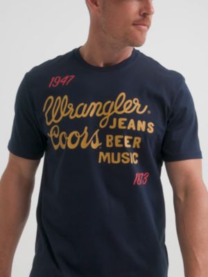 Wrangler x Coors Logo T-Shirt in Navy alternative view