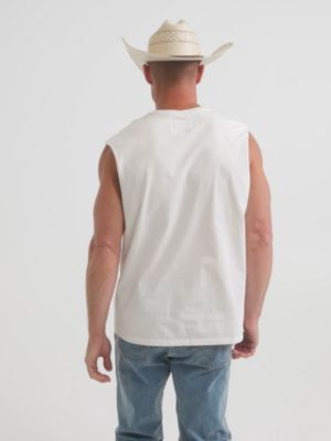 Wrangler x Coors Cut-Off Tank in Marshmallow alternative view