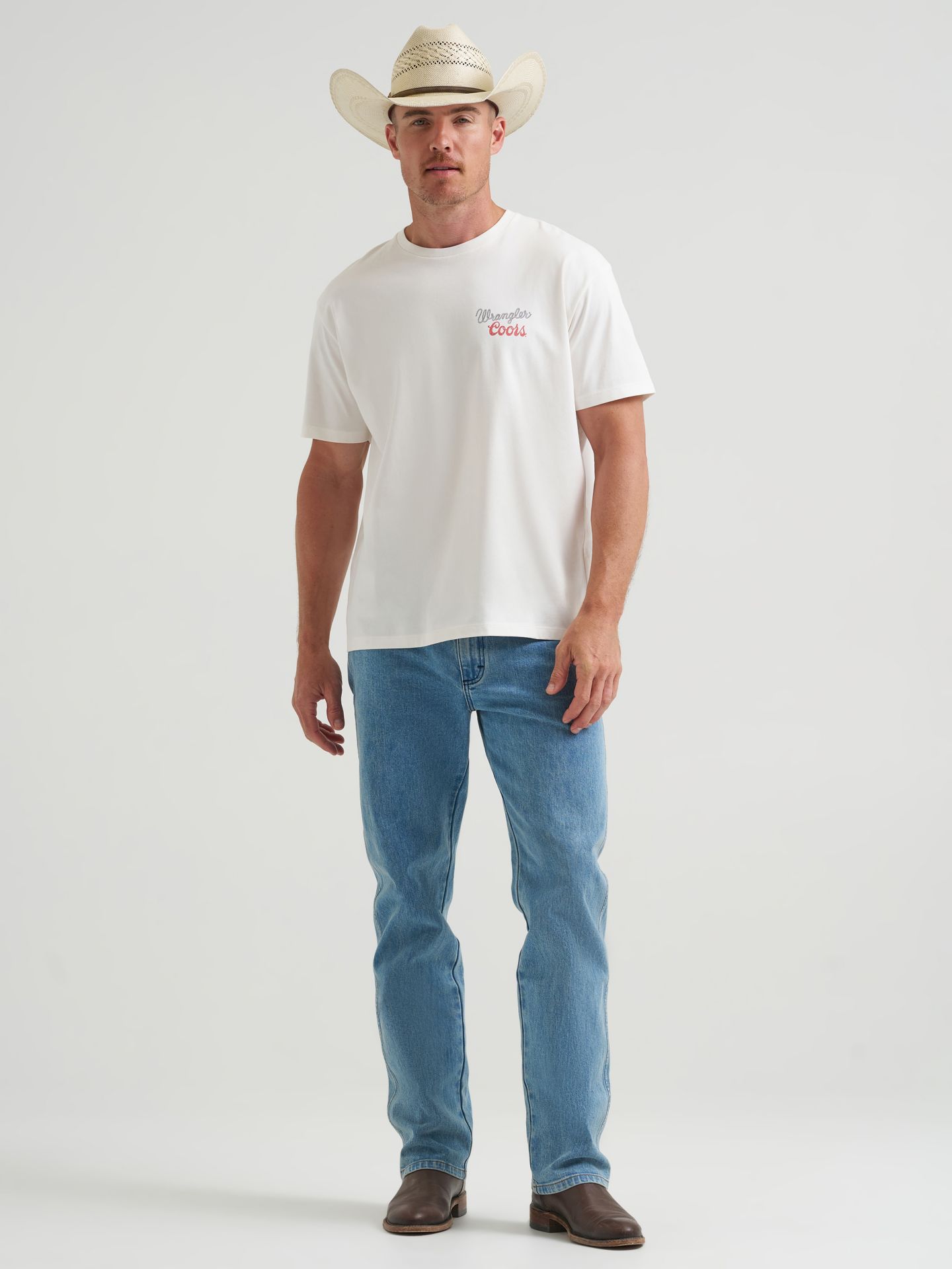 Футболка Wrangler x Coors Faded, цвет: Зефирный — фото 8