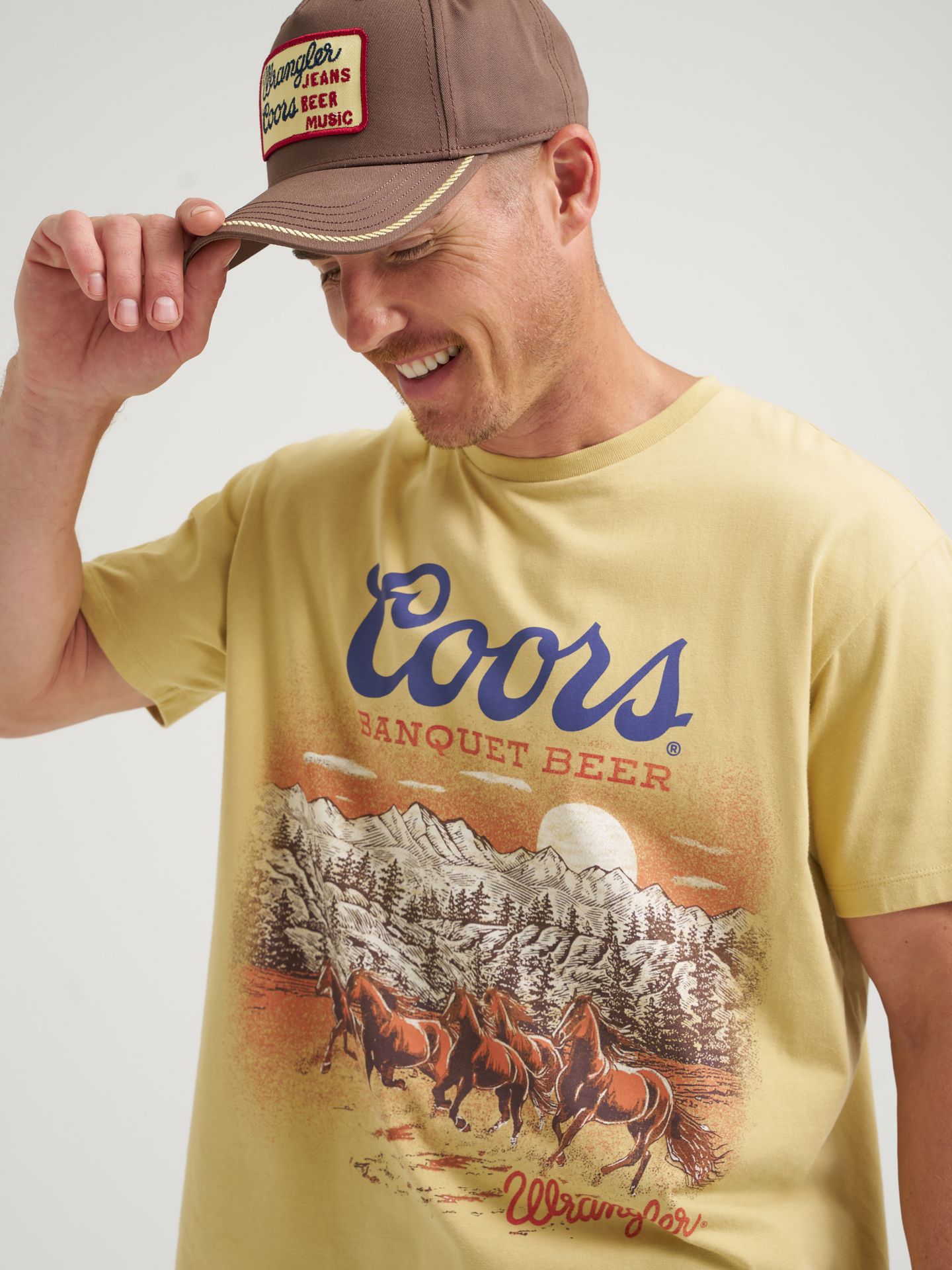 Мужская футболка Wrangler x Coors Wild Horses, цвет: Moonstone — фото 7