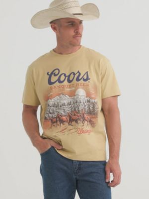 Wrangler x Coors Wild Horses T-Shirt in Moonstone alternative view