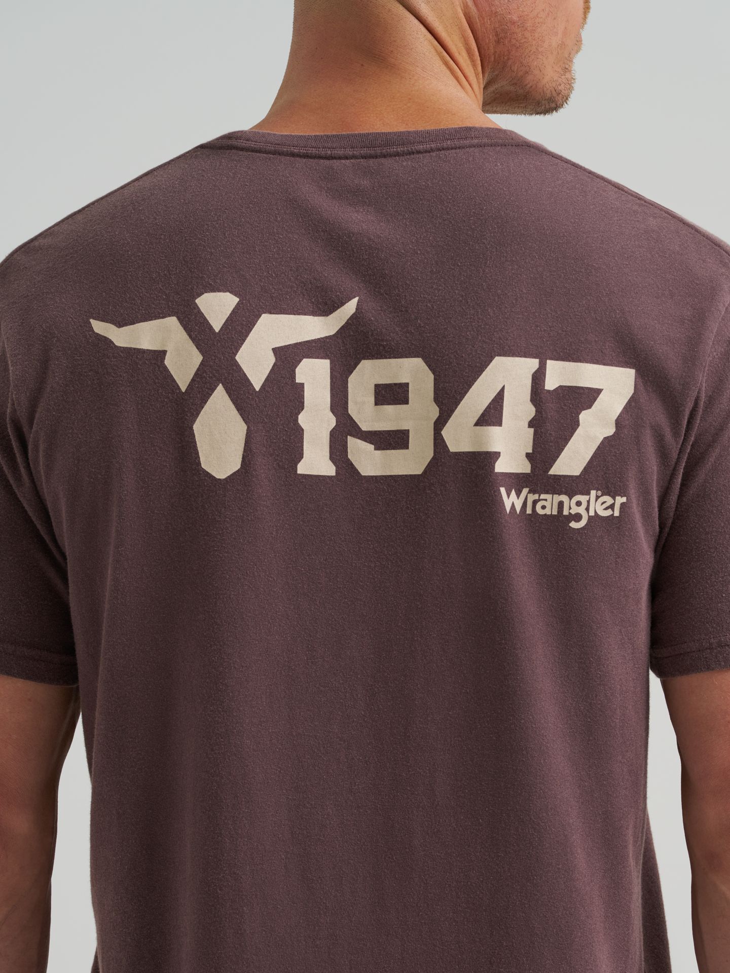 Мужская футболка Wrangler 20X 1947 с принтом, цвет: Коричневый — фото 2